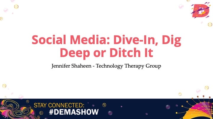 Social Media Dive In, Dig Deep & Ditch It