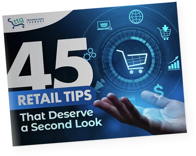 cover for downloadable called "45 Retail Tips That Deserve a Second Look"