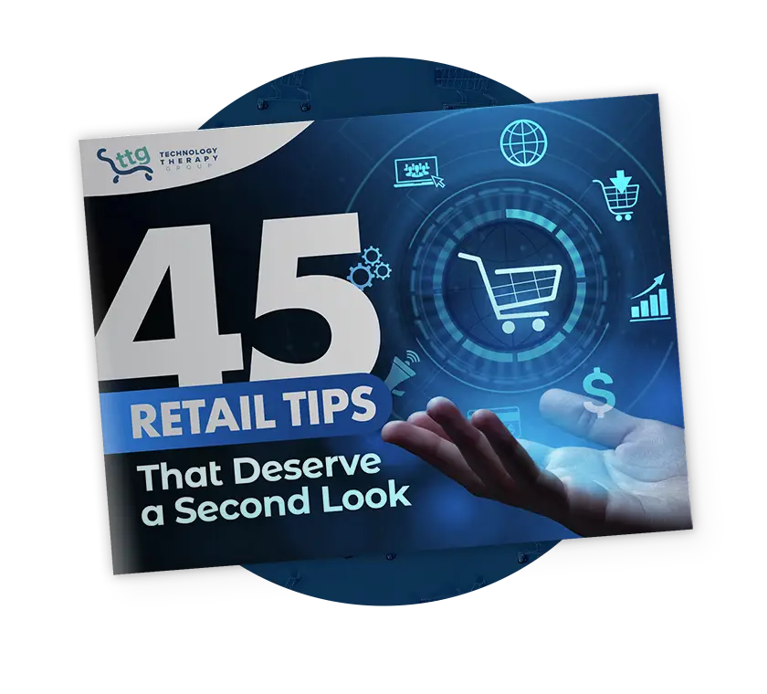 cover for downloadable called "45 Retail Tips That Deserve a Second Look"