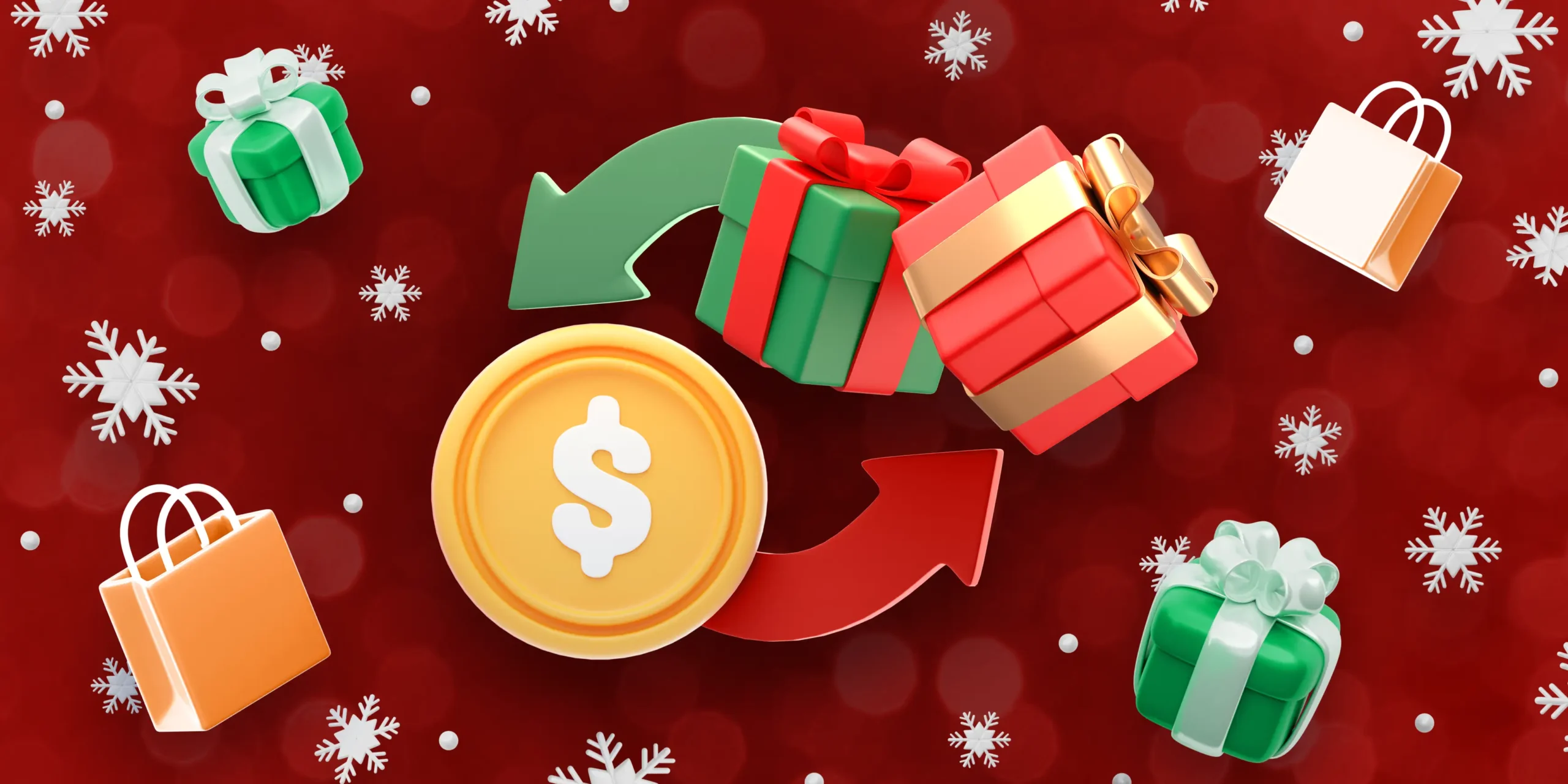 festive graphic that represents turning holiday buyers into repeat customers