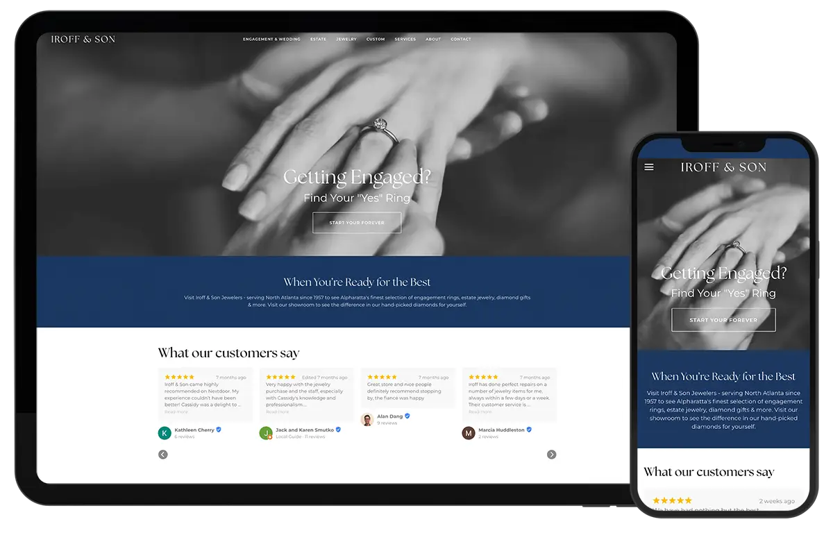 portfolio feature - Iroff & Son