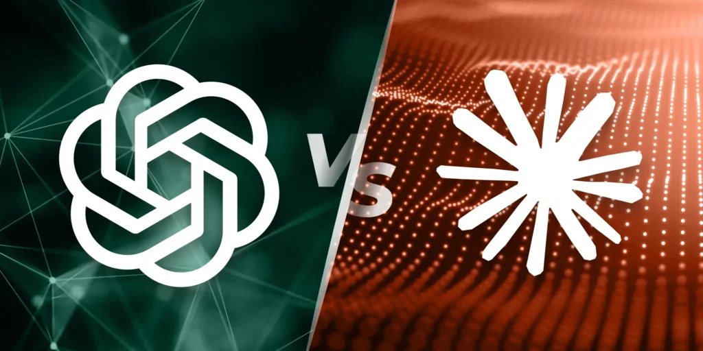 ChatGPT and Claude AI logos