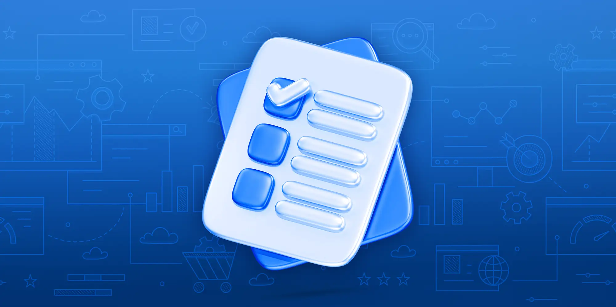 checklist representing quality assurance standards for marketing